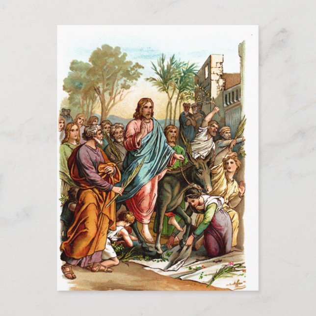 Christeintrag in Postkarte (Vorderseite)