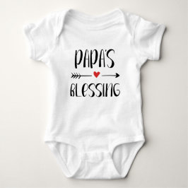 Christelijk baby romper - Papa's Blessing. Baby Strampler