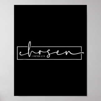 Christen Auserwählt 1 Petrus 2_9 Bibelvers Glaube Poster