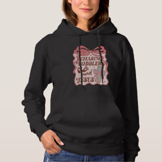Christen, das Kleinkinder und Jesus jagen Christli Hoodie