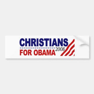 Christen für Obama Autoaufkleber