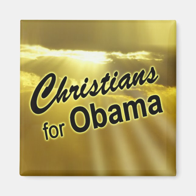 Christen für Obama Magnet (Sonnenaufgang) (Vorne)