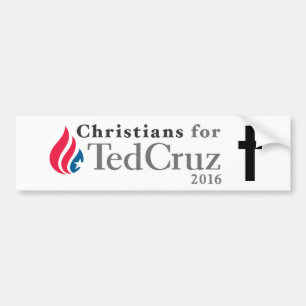 CHRISTEN für Präsidenten-Autoaufkleber Ted Cruz! Autoaufkleber