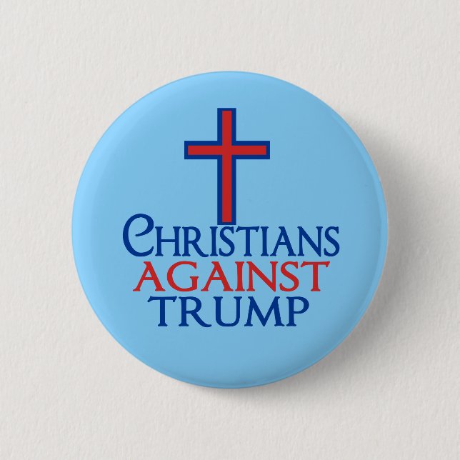 Christen gegen Trump Button (Vorderseite)