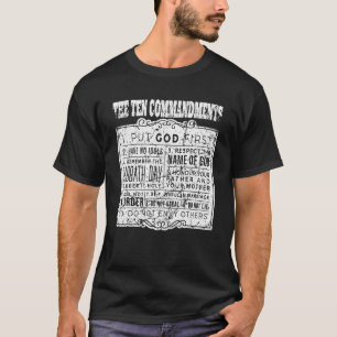 Christen Gott Mose Religion Bibeln das Zehn Komma T-Shirt