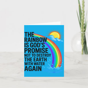 Christen Religiöse Bibel Der Regenbogen Ist Gottes Karte