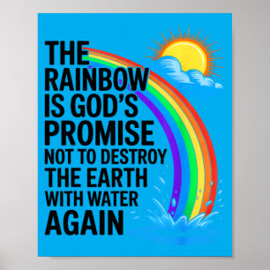 Christen Religiöse Bibel Der Regenbogen Ist Gottes Poster