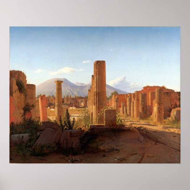 Christen Schjellerup Købke Das Forum, Pompeii Poster (Vorne)