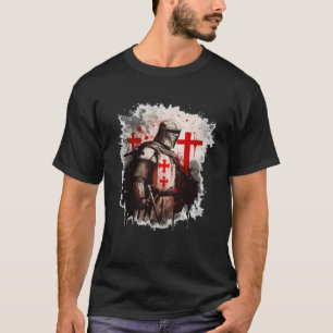 Christen Templar Knights Templar Kreuzpullover T-Shirt
