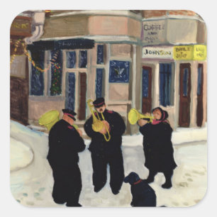 Christen wachen! quadratischer aufkleber