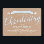 Christening Banner Taufe Einladung - Blau<br><div class="desc">Laden Sie Ihre Freunde und Familie ein,  das bedeutsame Ereignis Ihres Kindes mit dieser Wertvollen Script-Taufe Einladung zu erleben. Auch in mehr Farben erhältlich. Matching Dankeschön Karten zur Verfügung. {berryberrysweet.com}</div>