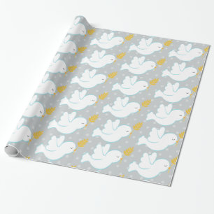 Christening Dove Geschenkpapier