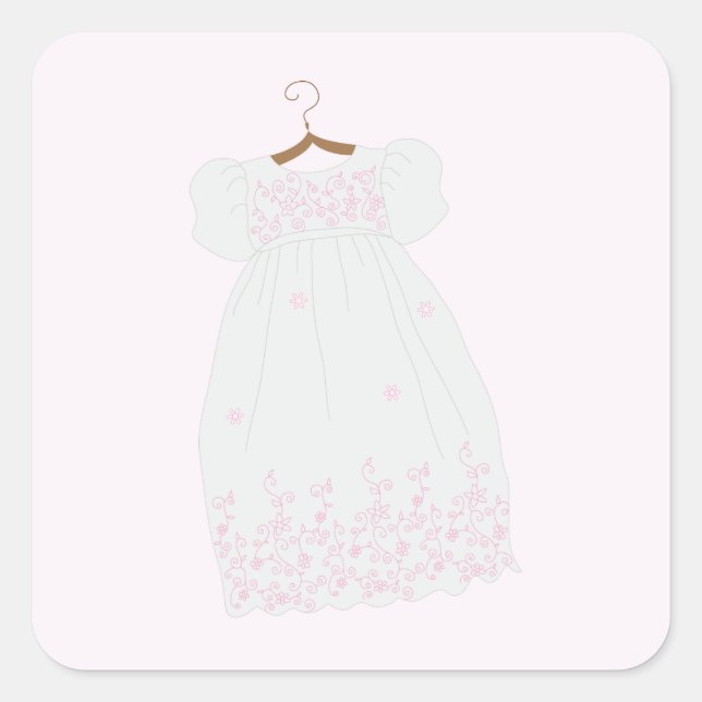 Christening Gown Stickers (Vorderseite)
