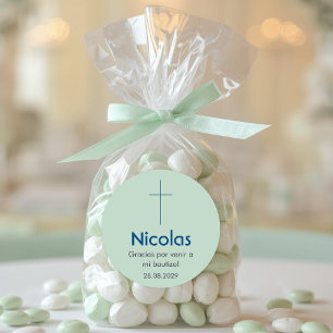 Christening und Favoriten der Bautitholischen Tauf Runder Aufkleber