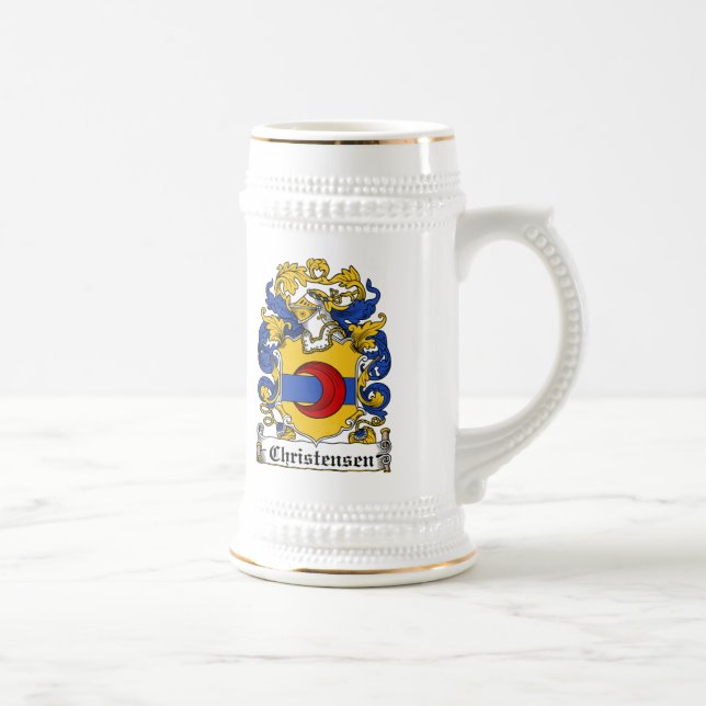 Christensen Familienwappen Bierglas (Rechts)