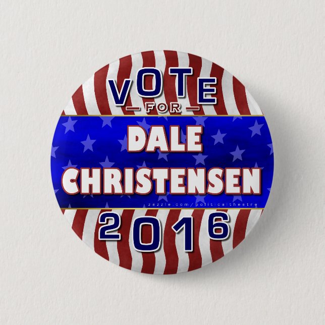 Christensen für Republikaner 2016 Präsidenten-Wahl Button (Vorderseite)