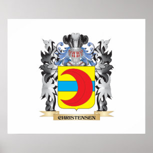 Christensen-Wappen - Familienwappen Poster