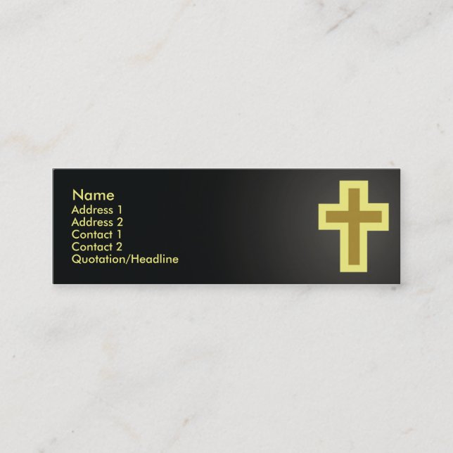 Christentum - dünn mini visitenkarte (Vorderseite)
