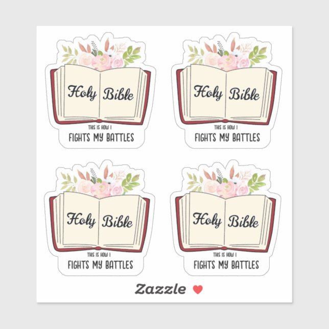 Christentum Heilige Bibel Aufkleber (Blatt)