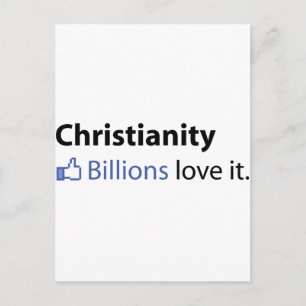 Christentum; Milliarden Lieben Postkarte