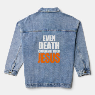 Christest sogar Tod konnte Jesus Christus nicht ha Jeansjacke