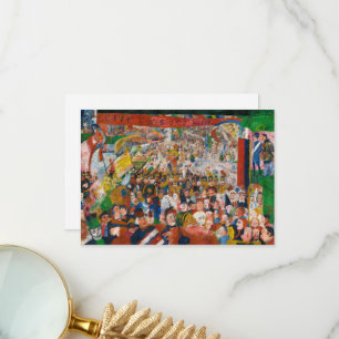 Christi Eintritt in Brüssel 1889 von J. Ensor Dankeskarte