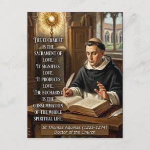 Christi Himmelfahrt Sonntag St. Thomas von Aquin E Postkarte