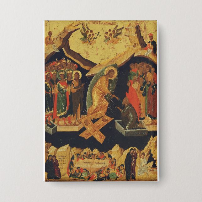  Christi Höllenfahrt Auferstehung Jesu  Button (Vorderseite)