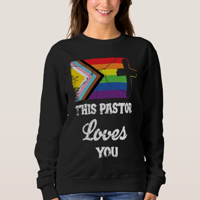 Christian Ally Inclusive Pride Clergy This Pastor  Sweatshirt (Vorderseite)