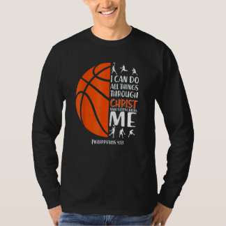 Christian Basketball  Men Boys Kids Religious T-Shirt