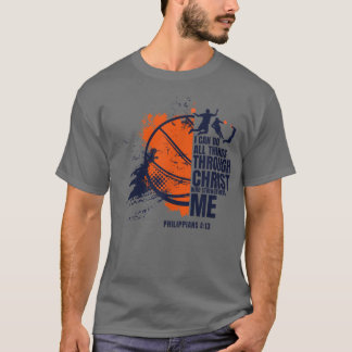 Christian Basketball s Men Boys Kids Religious Gif T-Shirt