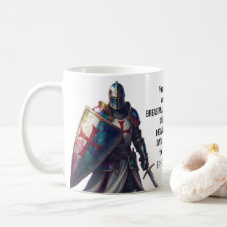 Christian Bible Verse Ephesians 6:10-18 Knight Kaffeetasse