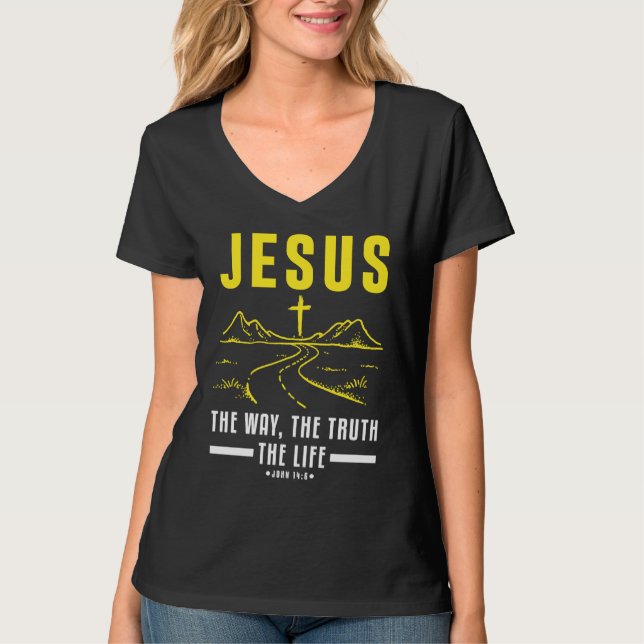 Christian Bible Verse Faith Believer Follower  1 T-Shirt (Vorderseite)