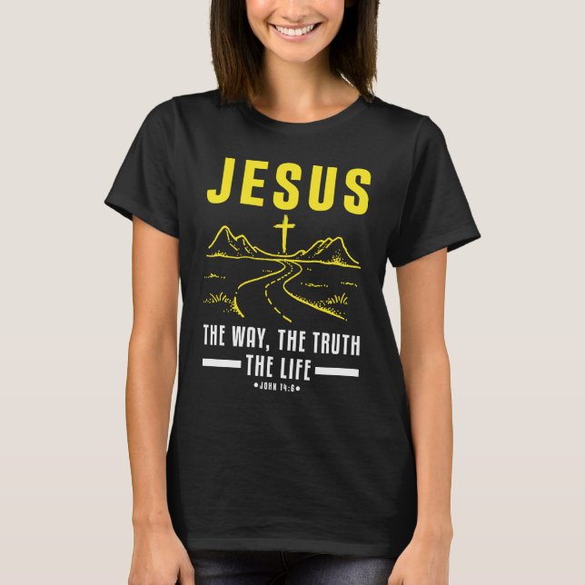 Christian Bible Verse Faith Believer Follower  1 T-Shirt (Vorderseite)