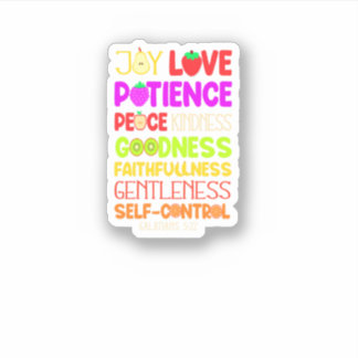 Christian Bible Verse Fruit of the Spirit Galatian Aufkleber