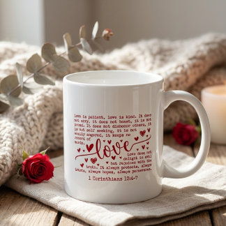 Christian Bible Verse Inspirational Valentines Day Kaffeetasse