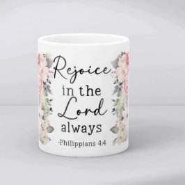 Christian Bible Verse Psalms Floral Coffee Mug Kaffeetasse