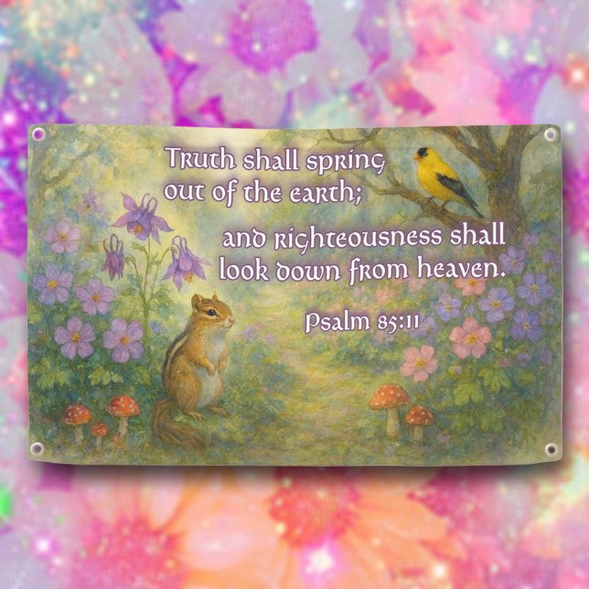 Christian Bible Verse Spring Floral Easter Church Banner (Von Creator hochgeladen)