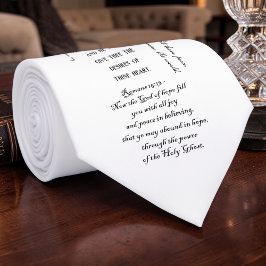 Christian Bible Verses KJV Custom Necktie Krawatte