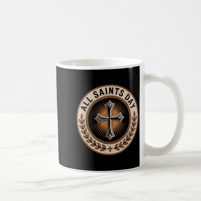 Christian Catholic Cross Holy Srit November All Sa Kaffeetasse (Rechts)