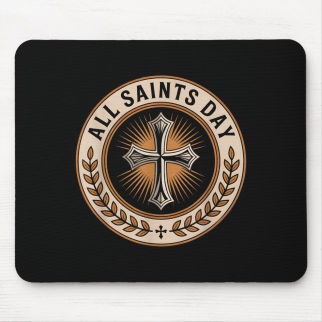 Christian Catholic Cross Holy Srit November All Sa Mousepad (Vorne)