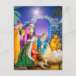Christian Christmas card Feiertagspostkarte