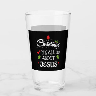 Christian Christmas - It's All About Jesus T-Shirt Glas