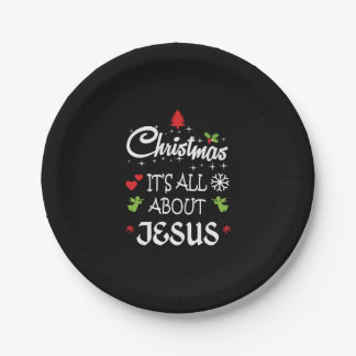 Christian Christmas - It's All About Jesus T-Shirt Pappteller