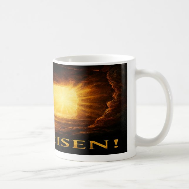 Christian Coffee Mug: He Is Risen Kaffeetasse (Rechts)