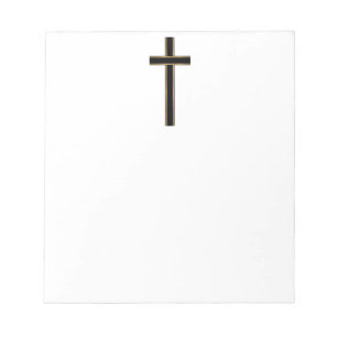 Christian cross notizblock