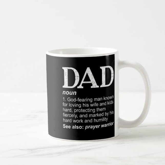 Christian Dad Definition Fathers Day Dad  Kaffeetasse (Rechts)