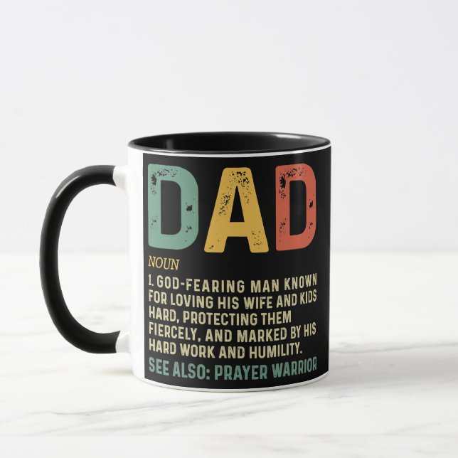 Christian Dad Definition Fathers Day DAD  Tasse (Links)