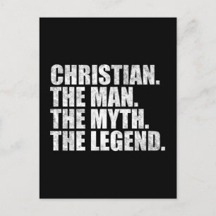 Christian Der Mann Der Mythos Die Legende Postkarte