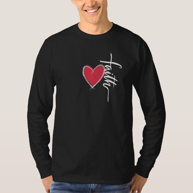 Christian Faith & Grace Love God and Jesus Christi T-Shirt (Vorderseite)